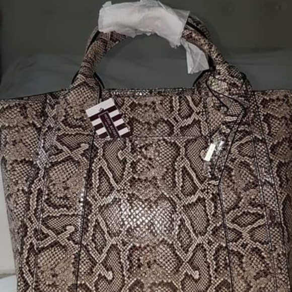 Henri Bendel snake embossed small tote - Picture 6 of 7